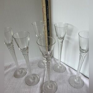 Holmegaard Twist aquavet glasses 8” tall